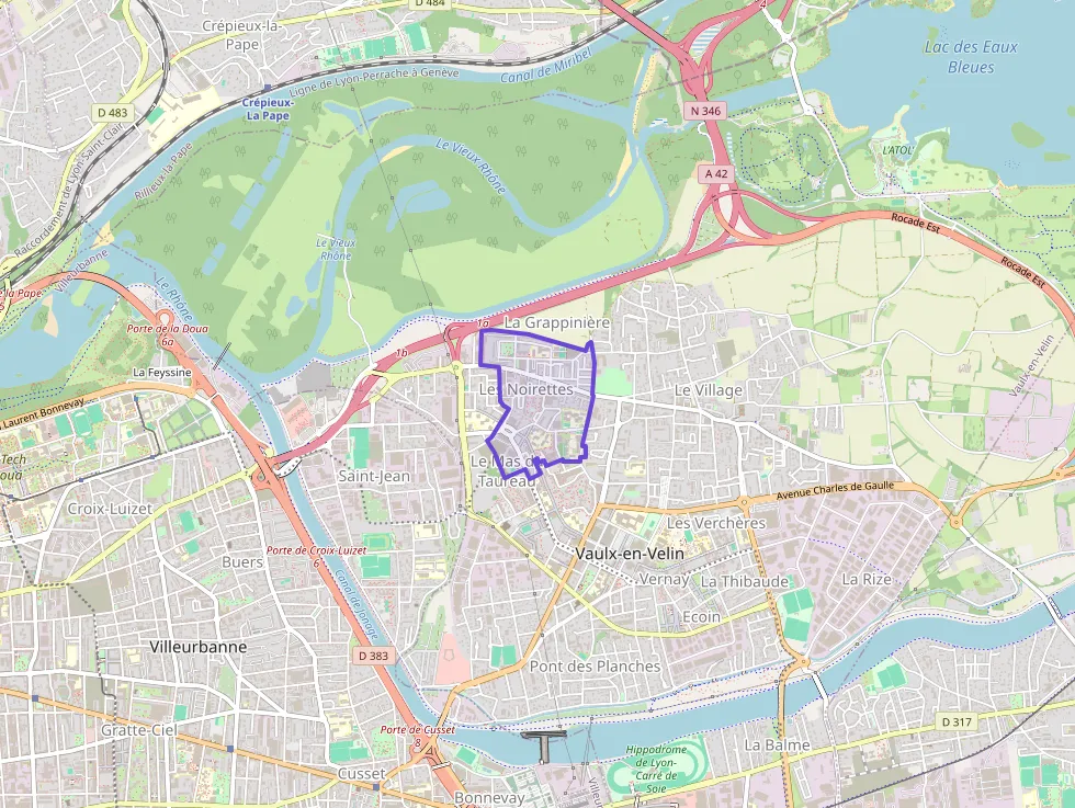 Appartement 63 m² quatre pièces à vendre à Vaulx-en-Velin