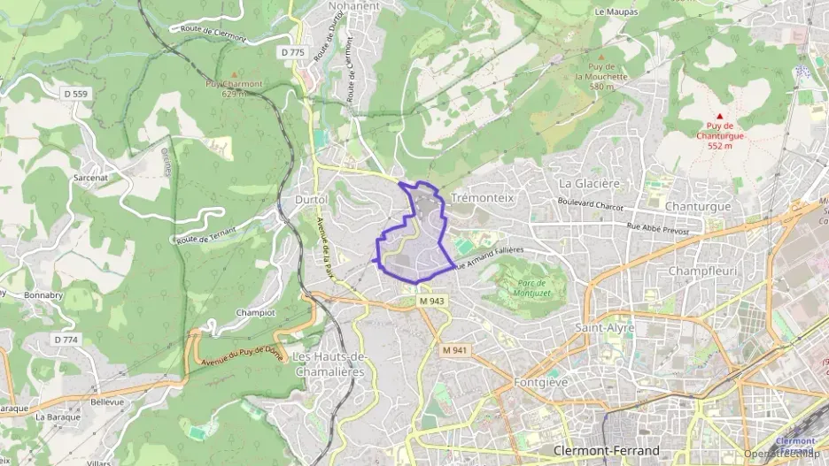 Appartement 67 m² quatre pièces à vendre à Clermont-Ferrand