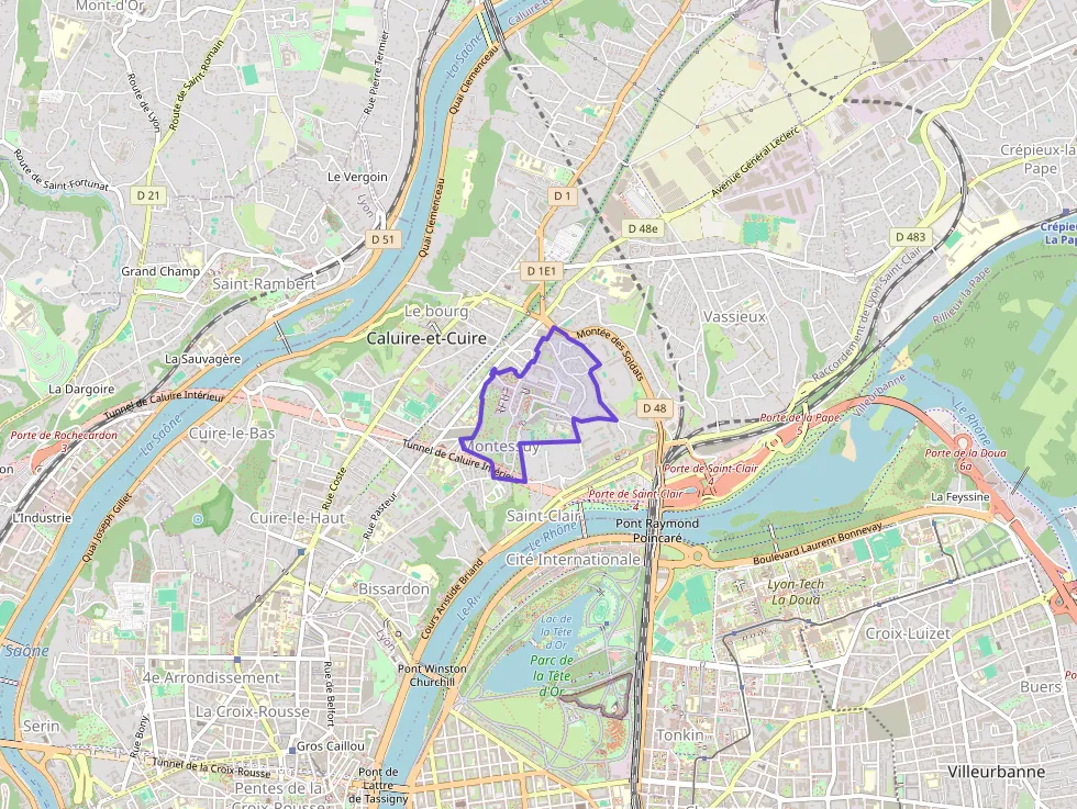 Appartement 60 m² deux pieces à vendre à Caluire-et-Cuire