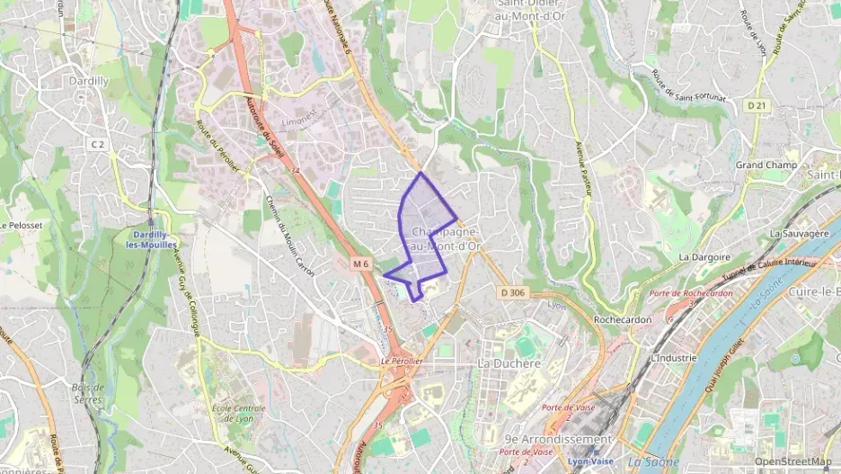 Appartement 60 m² trois pièces à vendre à Champagne-au-Mont-d`Or