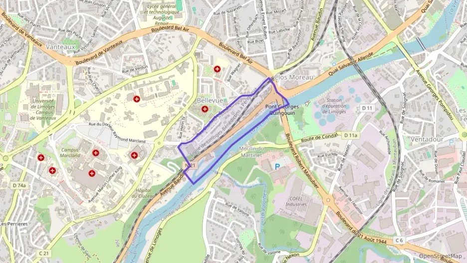 Appartement 19 m² une piece à vendre à Limoges