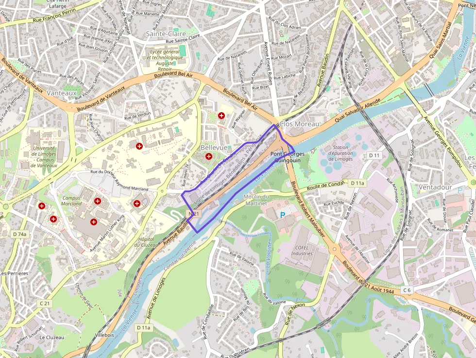 Appartement 45 m² une piece à vendre à Limoges