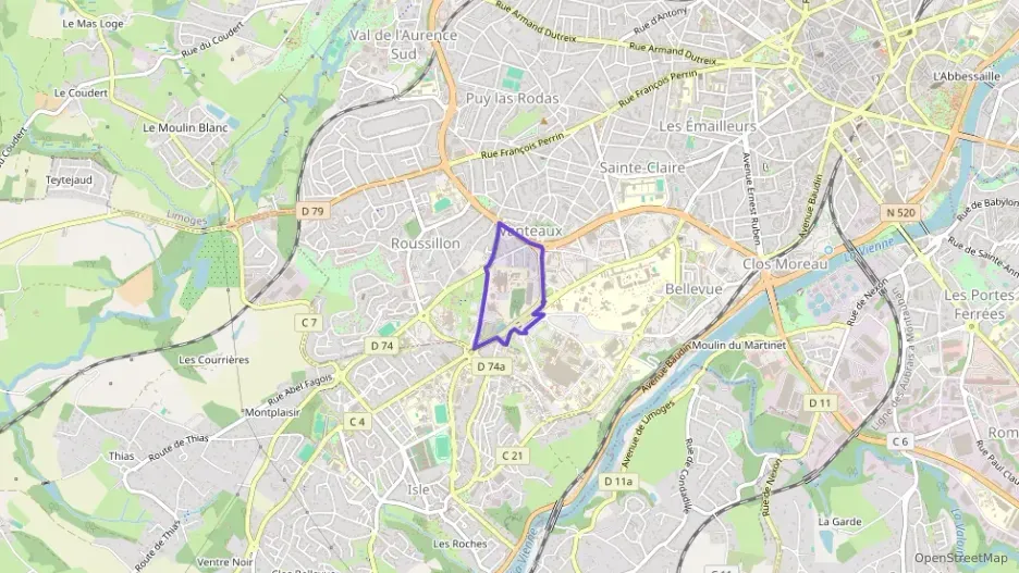 Appartement 25 m² une piece à vendre à Limoges