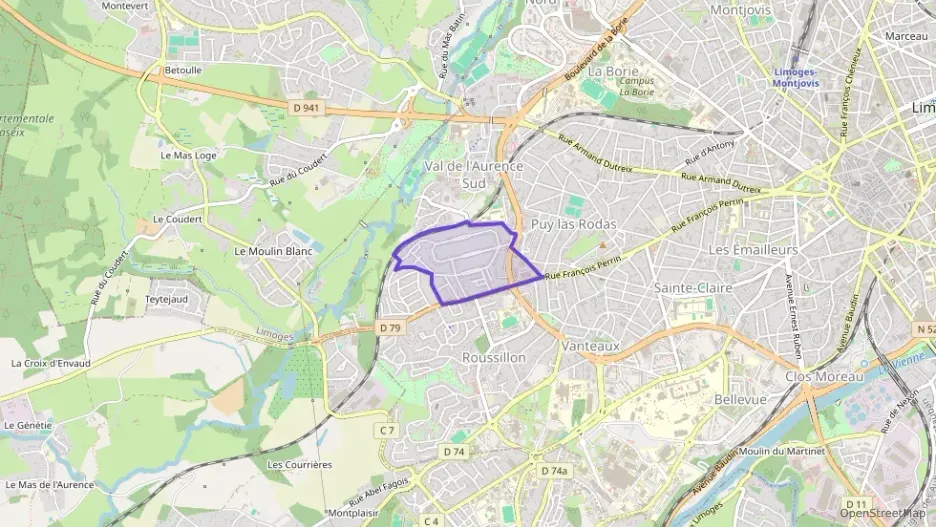 Appartement 60 m² trois pièces à vendre à Limoges