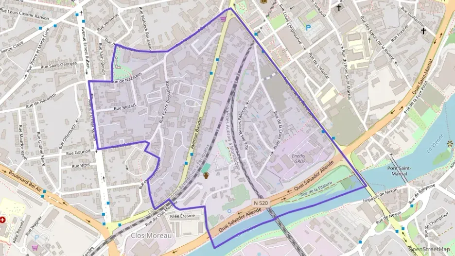 Appartement 50 m² une piece à vendre à Limoges