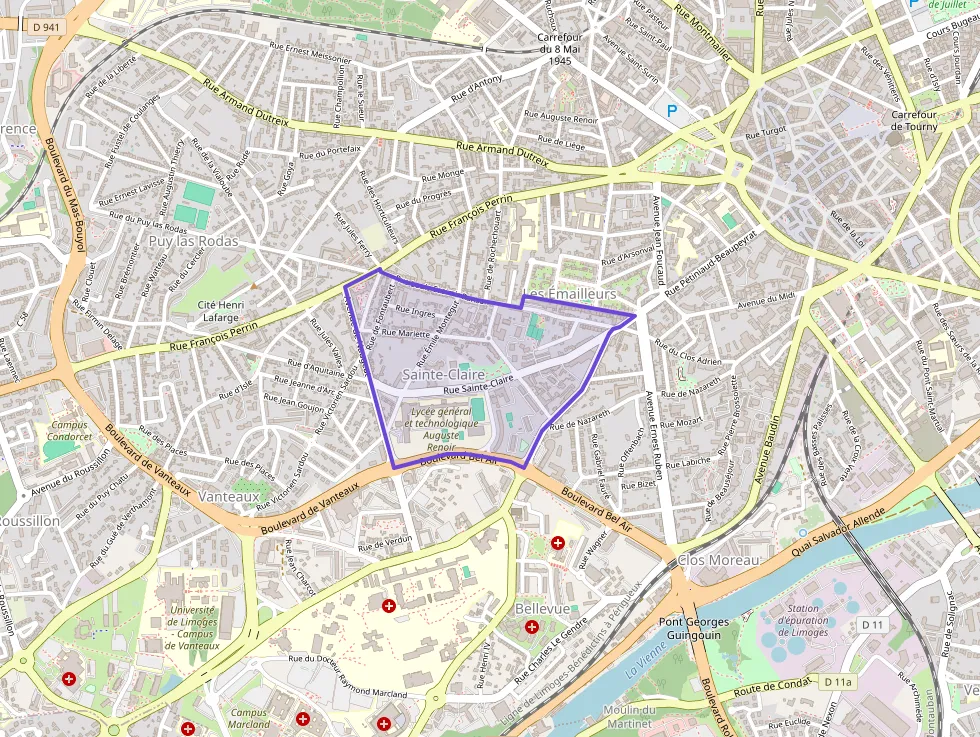 Appartement 86 m² quatre pièces à vendre à Limoges