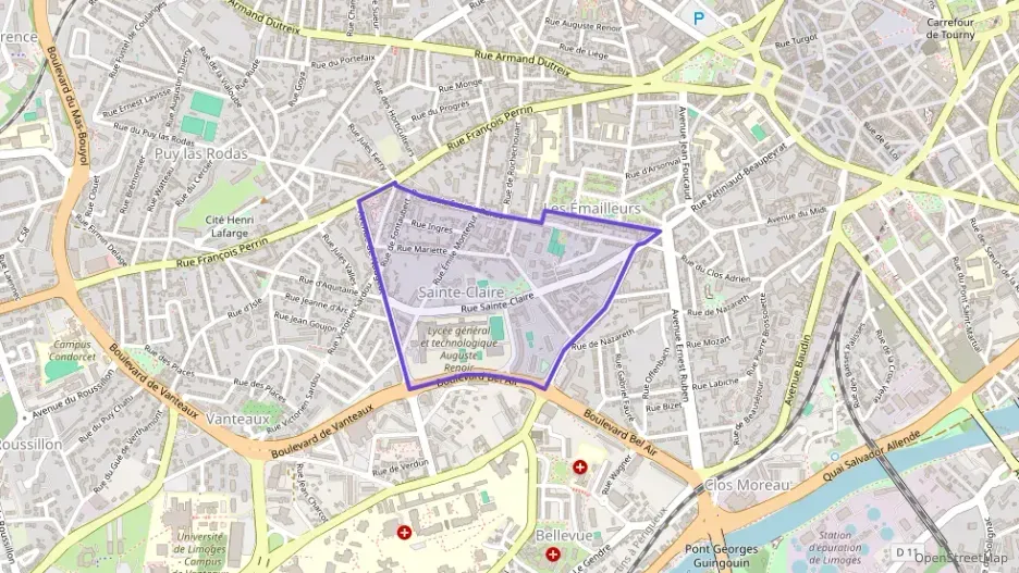 Appartement 86 m² quatre pièces à vendre à Limoges