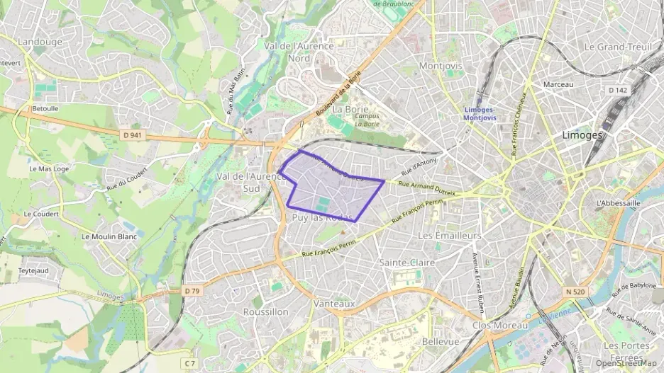 Appartement 45 m² trois pièces à vendre à Limoges