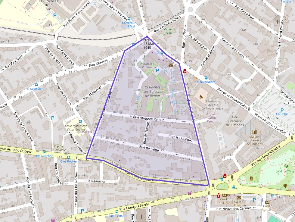 Appartement 51 m² deux pieces à vendre à Limoges