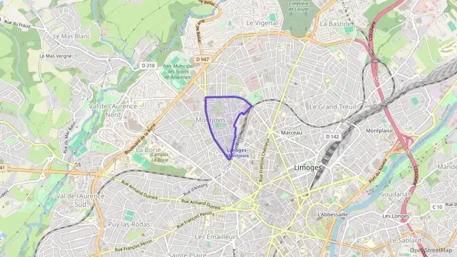 Appartement 70 m² trois pièces à vendre à Limoges