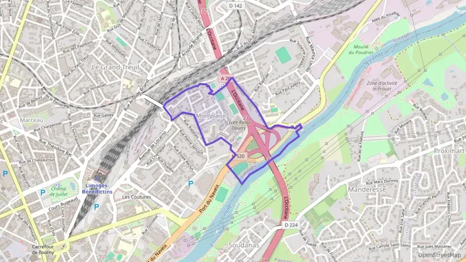 Appartement 66 m² trois pièces à vendre à Limoges