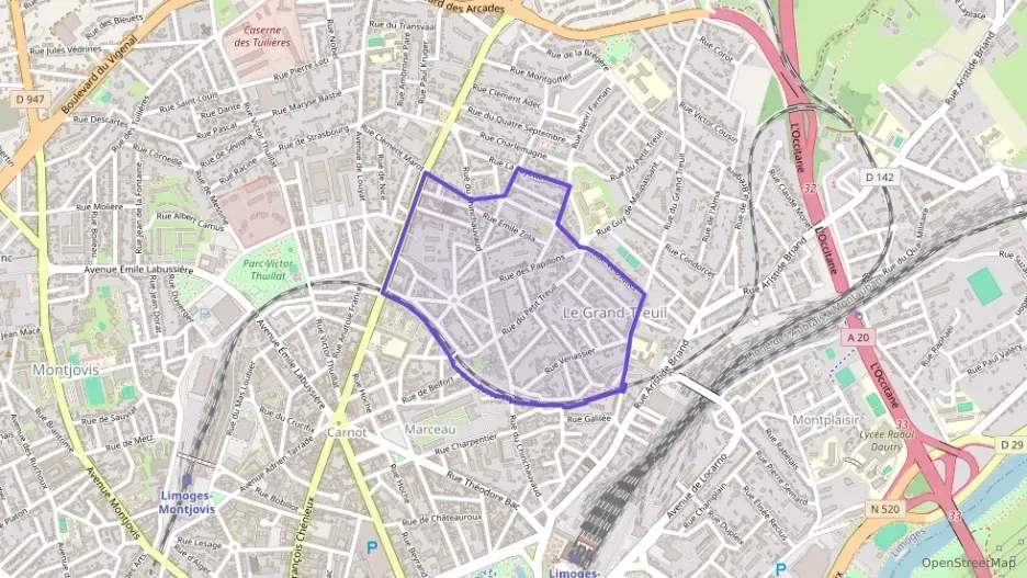 Appartement 70 m² trois pièces à vendre à Limoges