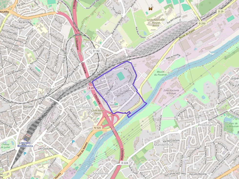 Appartement 71 m² quatre pièces à vendre à Limoges