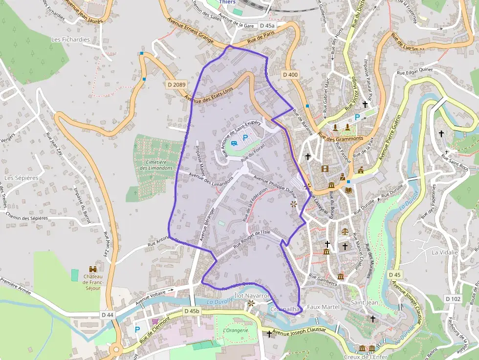 Appartement 70 m² deux pieces à vendre à Thiers