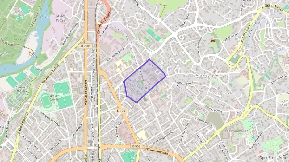 Appartement 51 m² deux pieces à vendre à Annecy