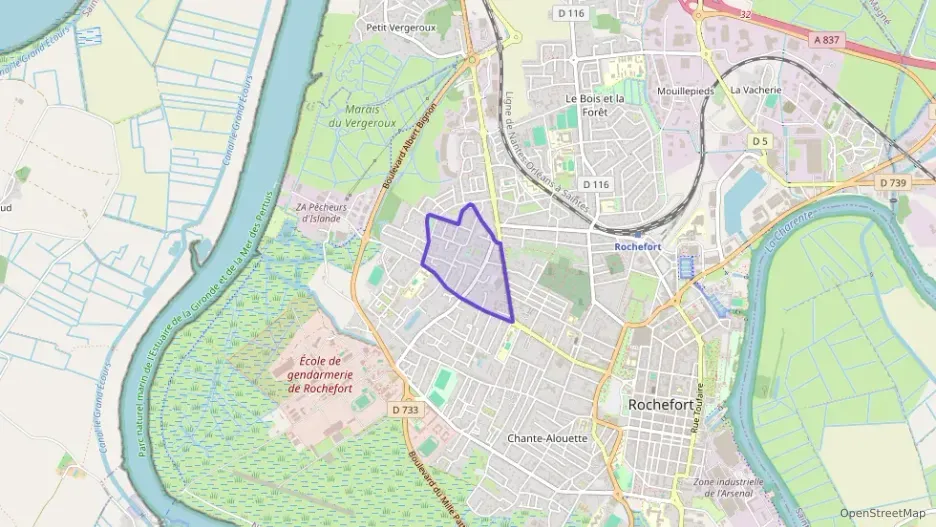 Appartement 70 m² trois pièces à vendre à Rochefort
