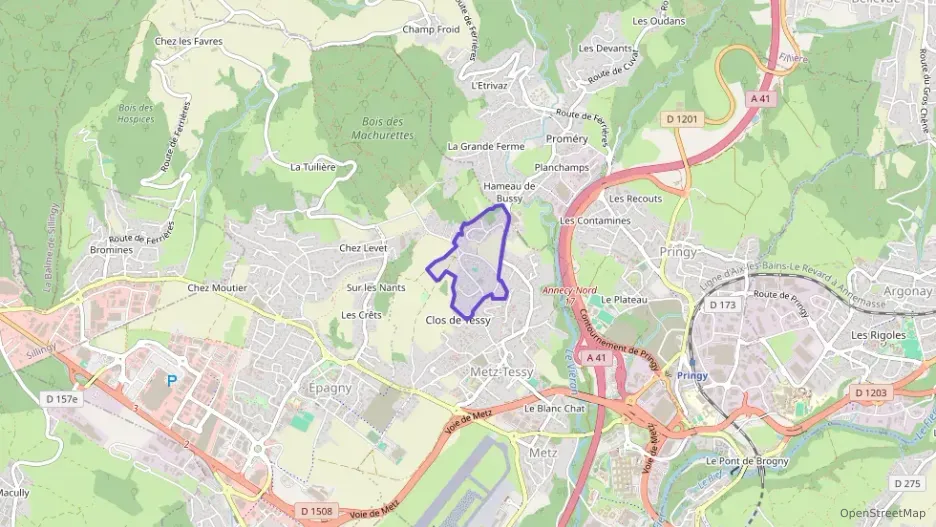 Appartement 50 m² deux pieces à vendre à Épagny Metz-Tessy