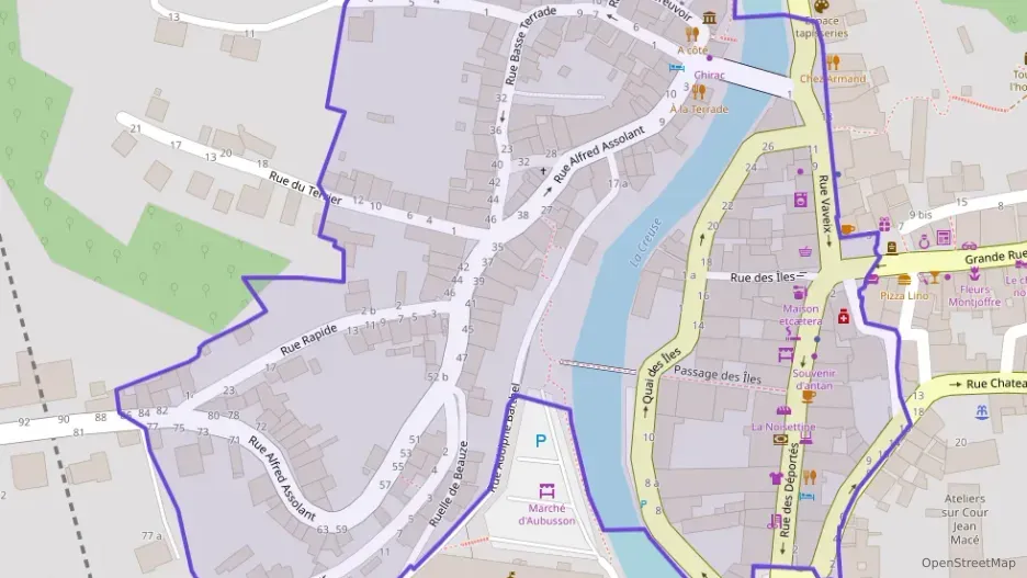 Appartement 60 m² trois pièces à vendre à Aubusson Appartement 60 m² trois pièces à vendre à Aubusson