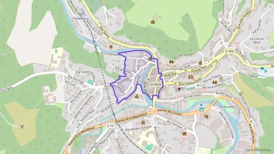 Appartement 60 m² trois pièces à vendre à Aubusson Appartement 60 m² trois pièces à vendre à Aubusson