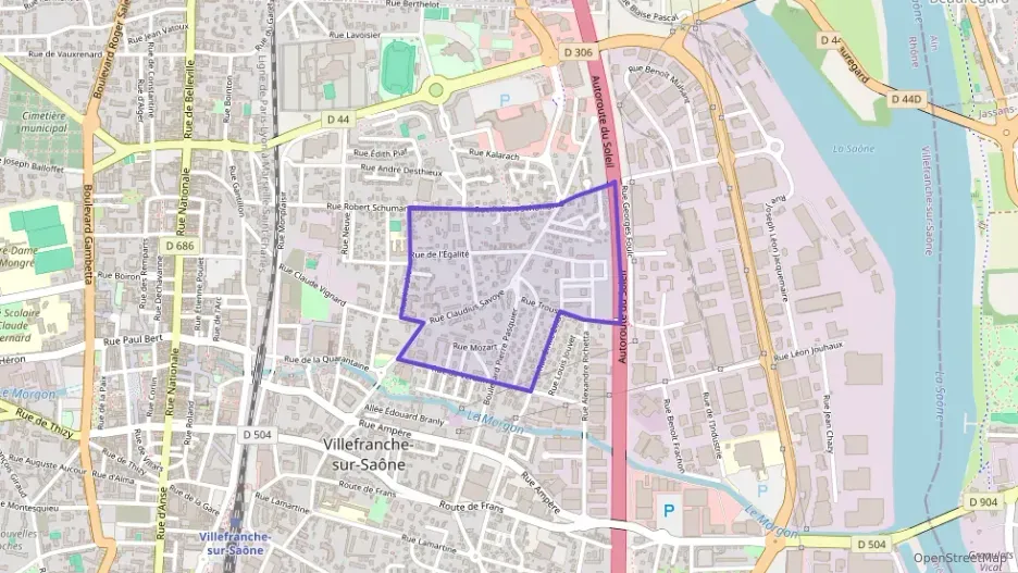 Appartement 61 m² trois pièces à vendre à Villefranche-sur-Saône