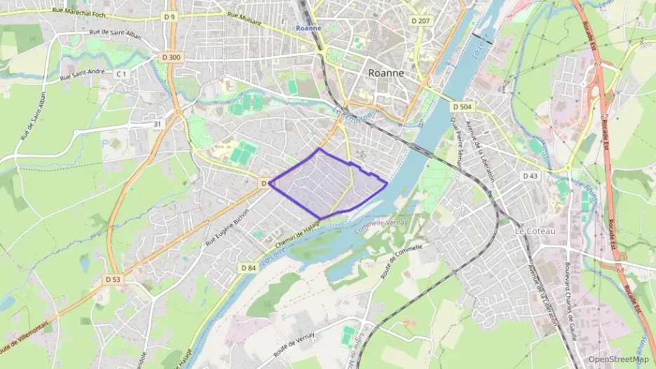 Appartement 74 m² quatre pièces à vendre à Roanne