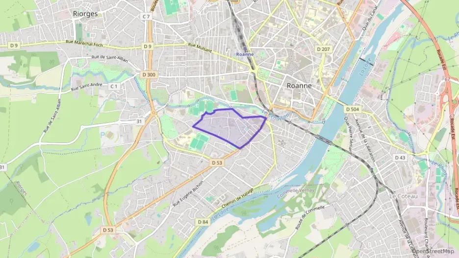 Appartement 54 m² trois pièces à vendre à Roanne