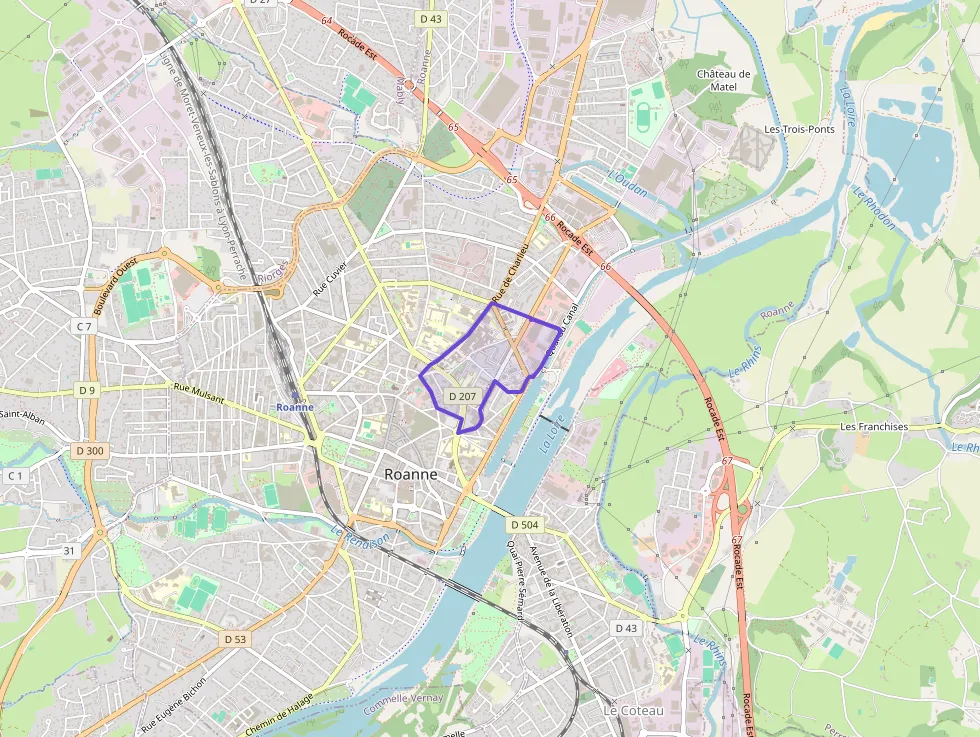 Appartement 64 m² trois pièces à vendre à Roanne