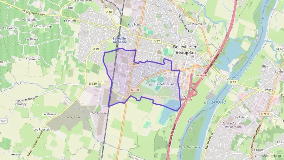 Appartement 85 m² quatre pièces à vendre à Belleville-en-Beaujolais