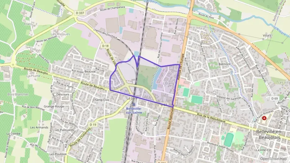 Appartement 43 m² deux pieces à vendre à Belleville-en-Beaujolais