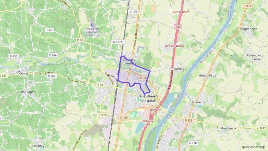 Appartement 65 m² trois pièces à vendre à Belleville-en-Beaujolais Appartement 65 m² trois pièces à vendre à Belleville-en-Beaujolais
