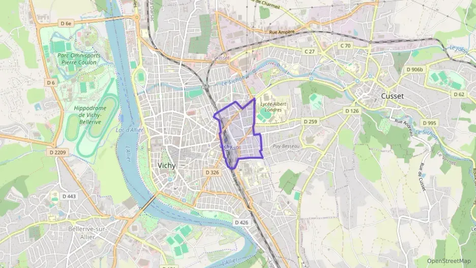 Appartement 45 m² deux pieces à vendre à Vichy