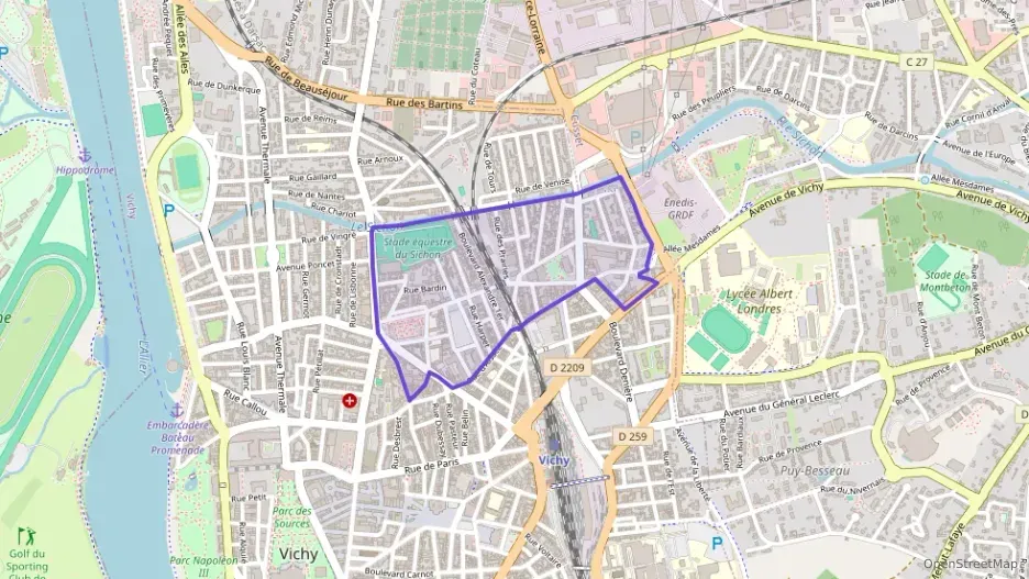Appartement 45 m² deux pieces à vendre à Vichy