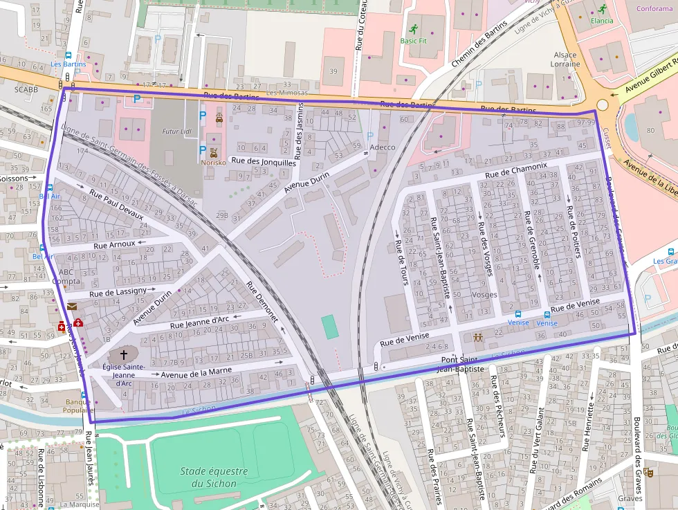 Appartement 54 m² trois pièces à vendre à Vichy