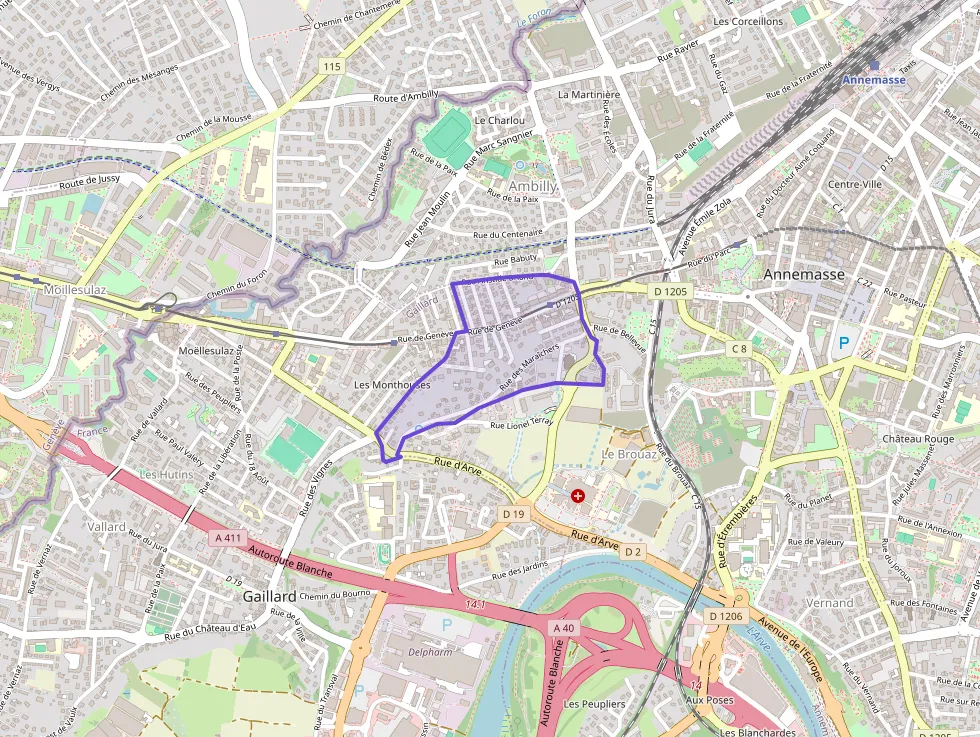 Appartement 45 m² deux pieces à vendre à Ambilly