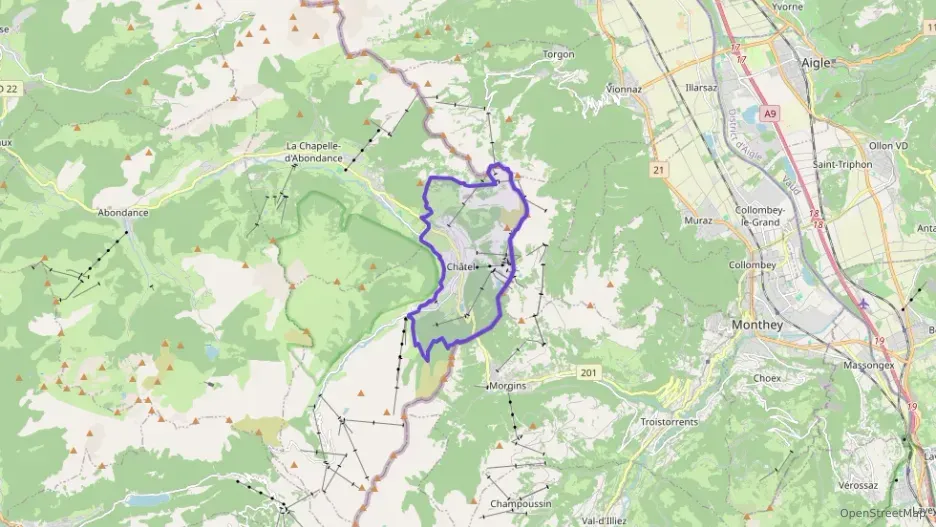 Appartement 53 m² trois pièces à vendre à Châtel Appartement 53 m² trois pièces à vendre à Châtel