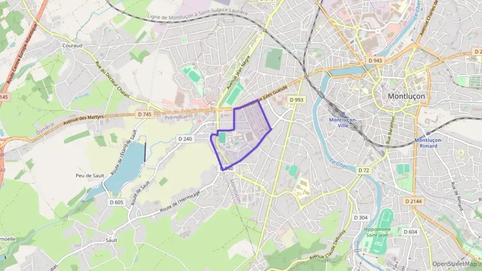 Appartement 83 m² quatre pièces à vendre à Montluçon