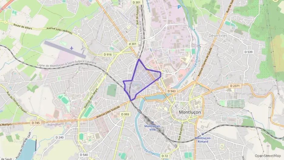 Appartement 70 m² trois pièces à vendre à Montluçon