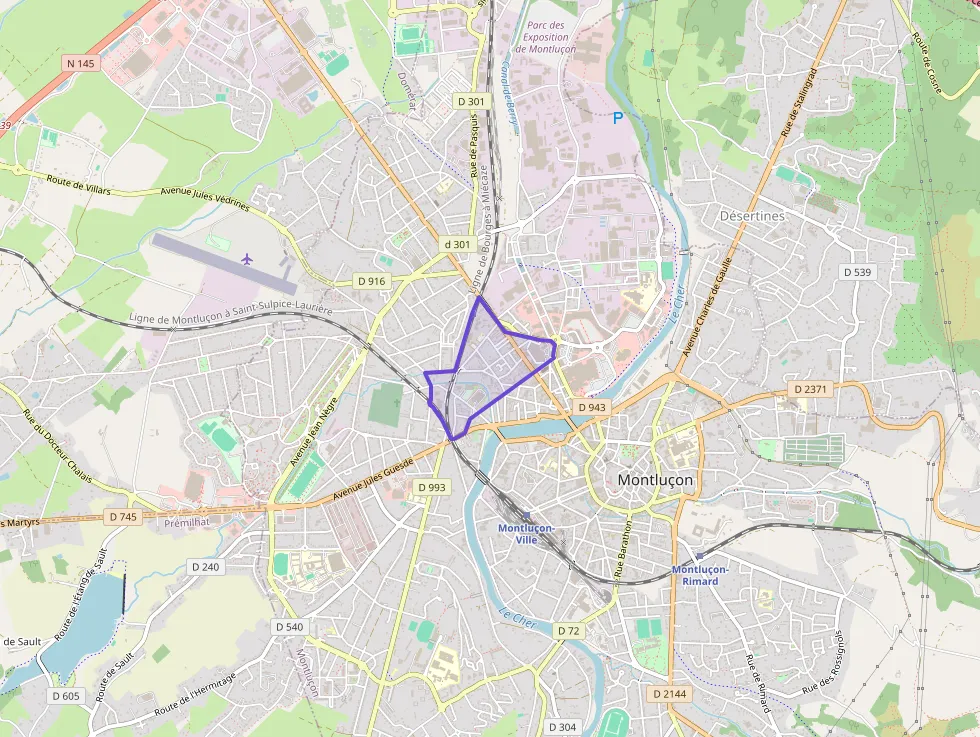 Appartement 76 m² trois pièces à vendre à Montluçon