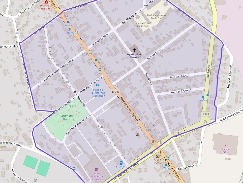 Appartement 88 m² quatre pièces à vendre à Montluçon