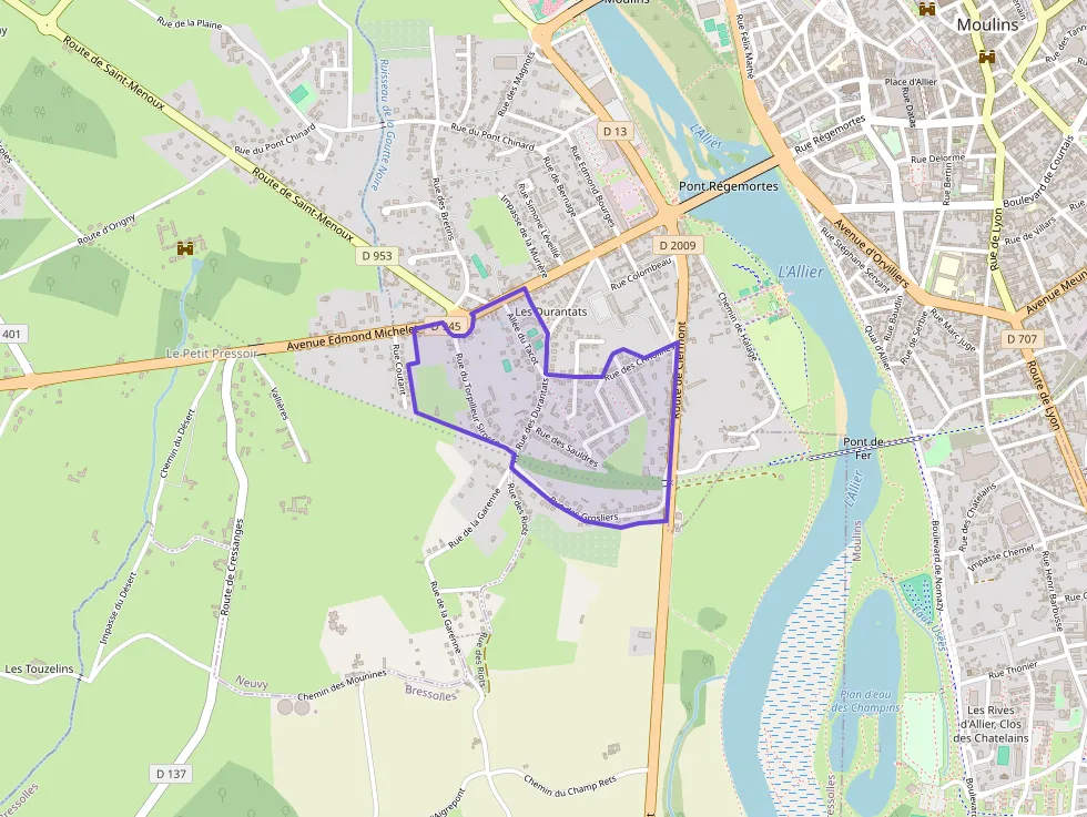 Appartement 70 m² trois pièces à vendre à Moulins