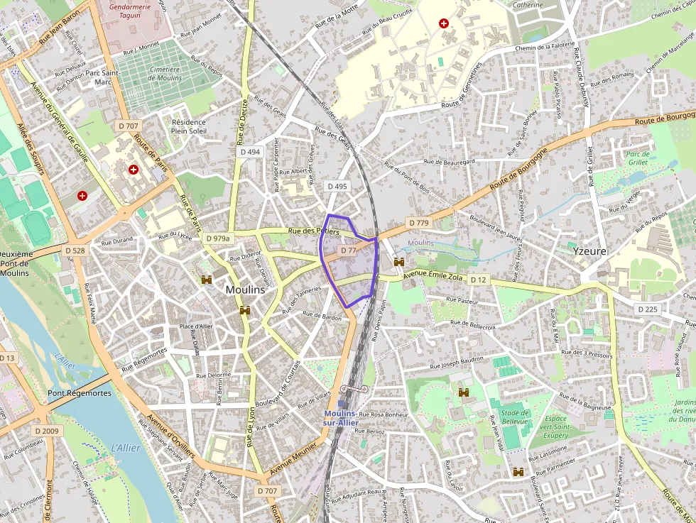 Appartement 71 m² deux pieces à vendre à Moulins