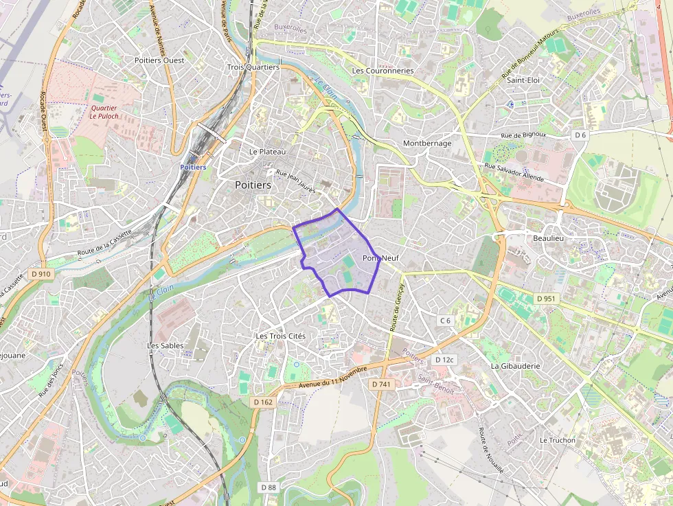 Appartement 43 m² deux pieces à vendre à Poitiers