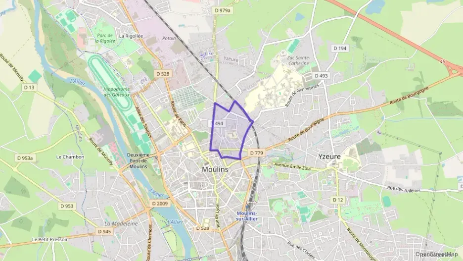 Appartement 67 m² trois pièces à vendre à Moulins