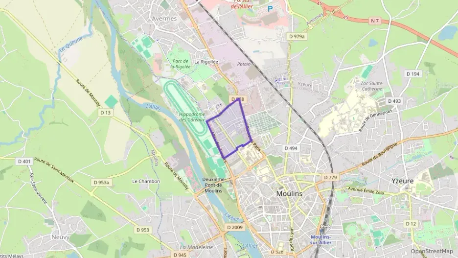 Appartement 55 m² trois pièces à vendre à Moulins Appartement 55 m² trois pièces à vendre à Moulins