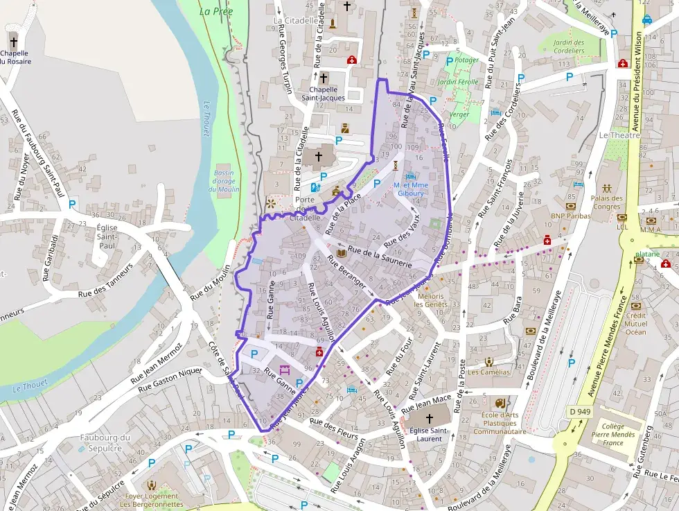 Appartement 72 m² quatre pièces à vendre à Parthenay