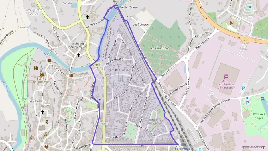 Appartement 84 m² quatre pièces à vendre à Parthenay