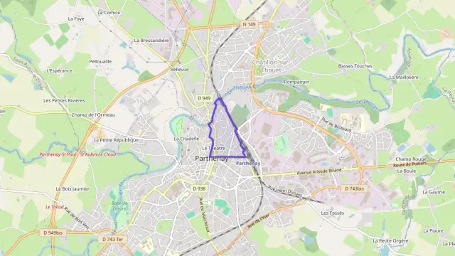 Appartement 91 m² quatre pièces à vendre à Parthenay