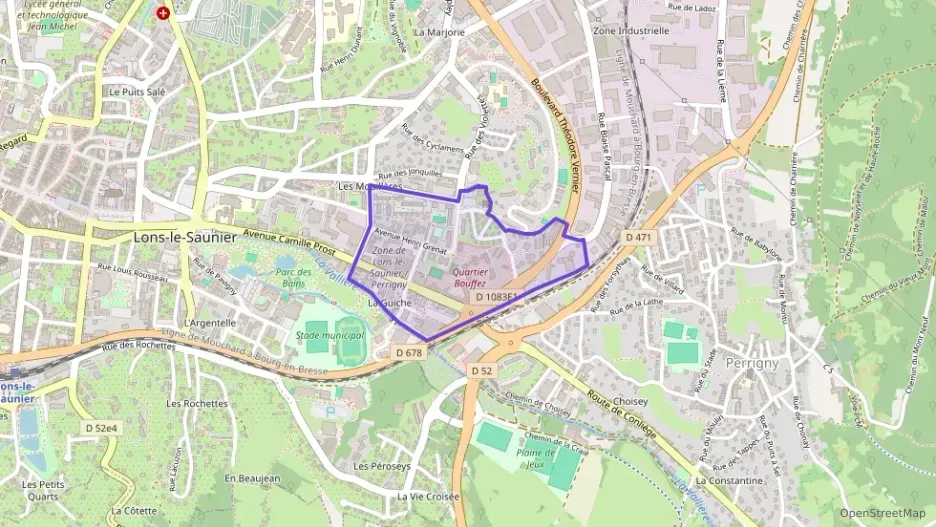 Appartement 92 m² quatre pièces à vendre à Lons-le-Saunier