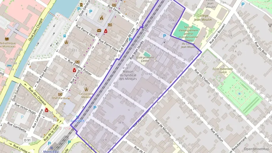 Appartement 73 m² quatre pièces à vendre à Montceau-les-Mines