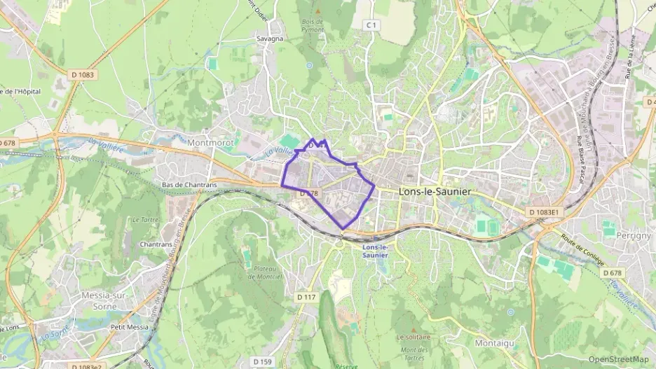 Appartement 99 m² quatre pièces à vendre à Lons-le-Saunier